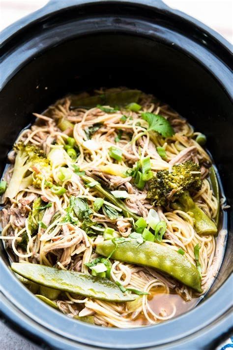 A Great Slow Cooker Recipe For Summer These Asian Pork Noodles Are