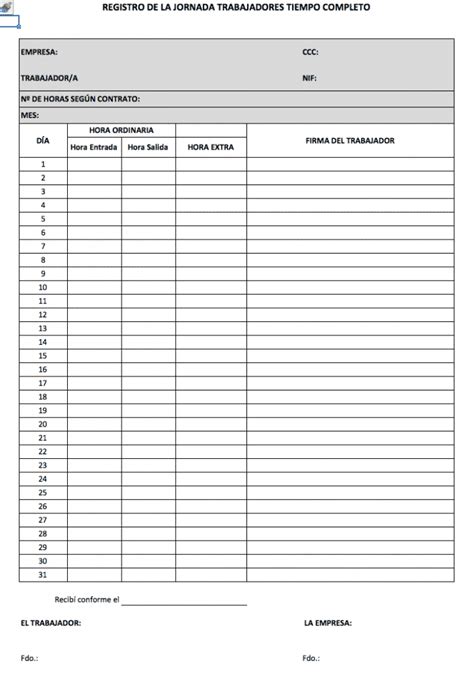 Obligación De Registrar La Jornada Realizada Por Todos Los Trabajadores