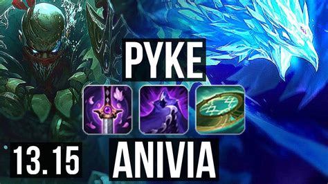 Pyke Vs Anivia Mid Rank 2 Pyke 21 2 15 Rank 7 Legendary 400