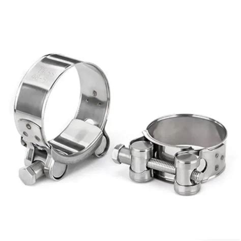 Stainless Steel 201 304 316 European Type High Pressure Adjustable Tube Clamps Heavy Duty Hose ...