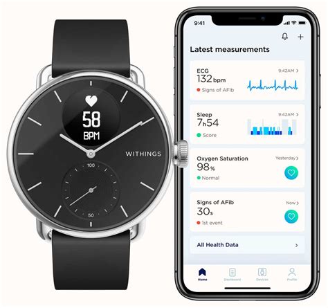 Withings Scanwatch Hybrid Smartwatch With Ecg Mm Black Hybrid