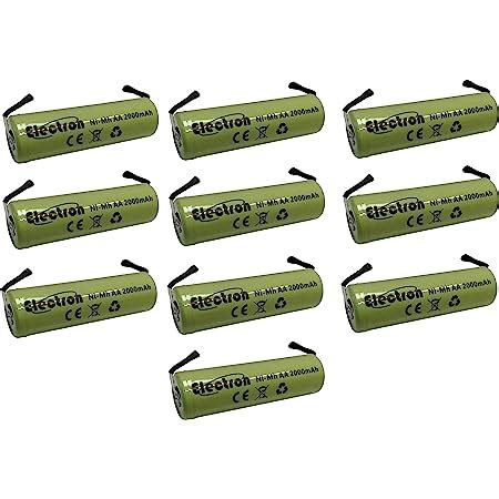 Lot de piles AA NiMH 3 6 V 1600 mAh avec cosses à souder Amazon fr