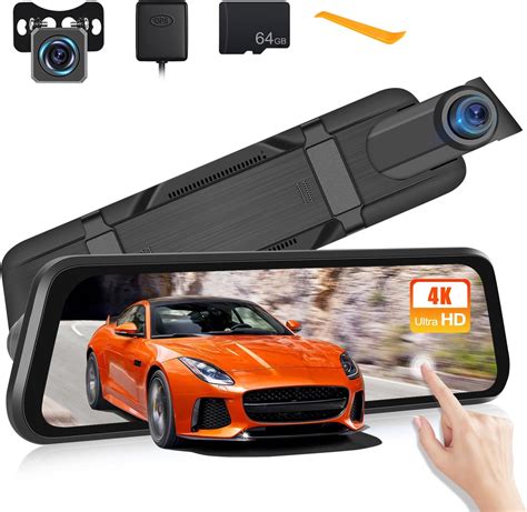 Amazon Camecho 4K Rear View Mirror Camera 9 66 Full Touch