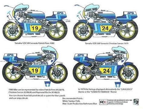 Yamaha Yzr Sonauto Christian Sarron Groupe Montages No