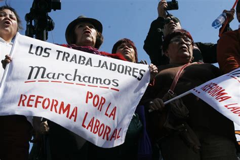 Chile Marcha Por La Reforma Laboral