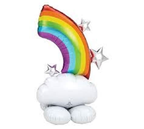 PALLONE MYLAR GIGANTE ARCOBALENO 91X132 CM