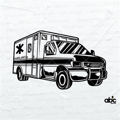 Ambulance Clipart Svg File Emergency Vehicle Svg Medical | Etsy