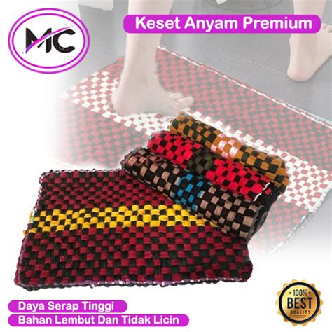 Jual Keset Kaki Kamar Mandi Dapur Anti Slip Model Anyam Tebal Jumbo