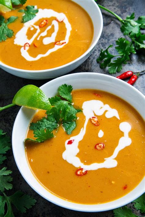 Thai Pumpkin Soup On Closet Cooking