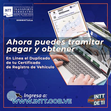 Intt Automatiza La Emisi N Del Duplicado Del Certificado De Registro De