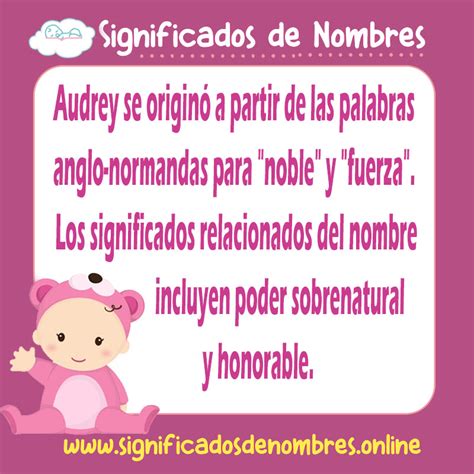 Significado De Audrey Apodos Origen Y M S