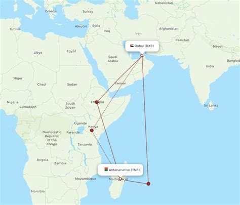 All Flight Routes From Dubai To Antananarivo Dxb To Tnr Flight Routes