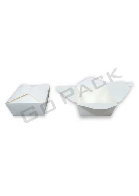 Gopack 1250ml White Takeaway Paper Food Box Paper Lunch Box At Rs 56piece Samaypur New