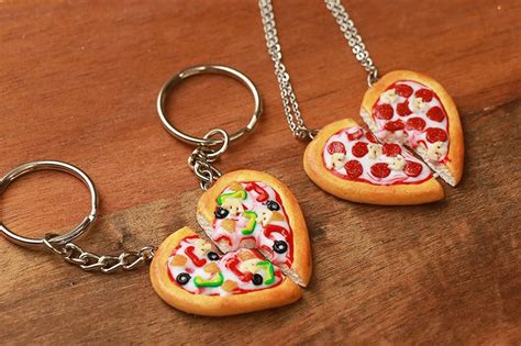 Amazon Pizza Friendship Necklace Bff Jewelry Food Jewelry