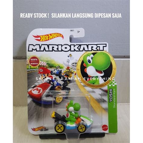 Jual Hot Wheels Mario Kart Yoshi Standard Kart Hijau Hotwheels Mariokart Original Shopee Indonesia