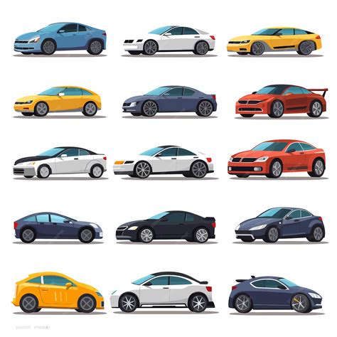 Premium Vector | Cars_of_different_types_without_drivers