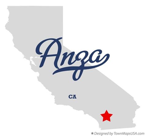 Map of Anza, CA, California