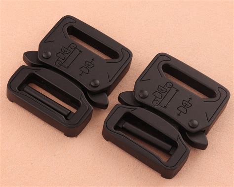 27mm Black Metal Release Buckle Adjustable Backpack Buckles Webbing