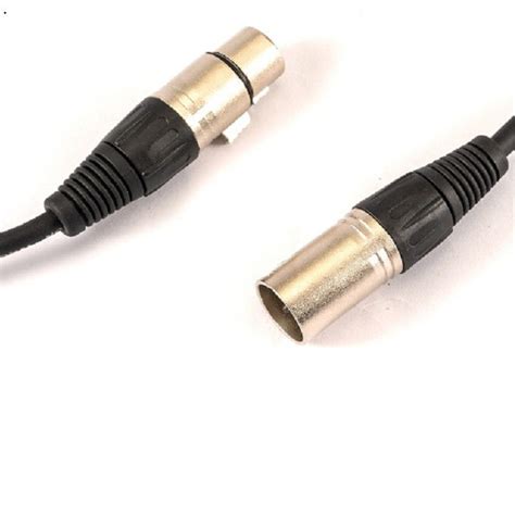 20ft Male To Female Xlr Cable Black Color Mic Cord Leads For Microphone