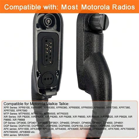 Walkie Talkie Earpiece Radio Earpiece For XPR 6350 6550 XPR 7350 7550e