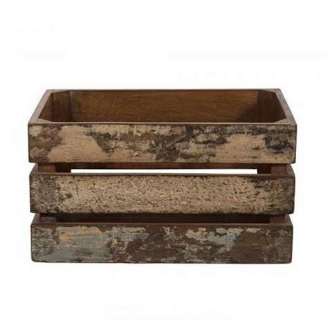 Reclaimed Wooden Storage Crate Box At Rs 2455 Piece Crate Box In