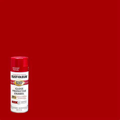 Regal Red Rust Oleum Stops Rust Advanced Gloss Spray Paint Oz