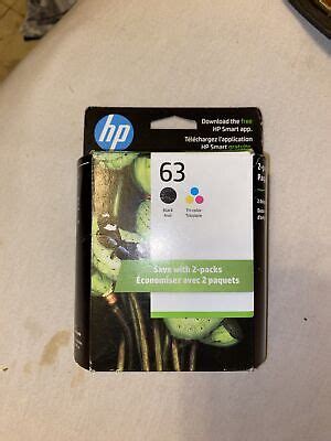 HP 63 Combo Ink Cartridges 63 Black Color NEW GENUINE Sealed Exp 06