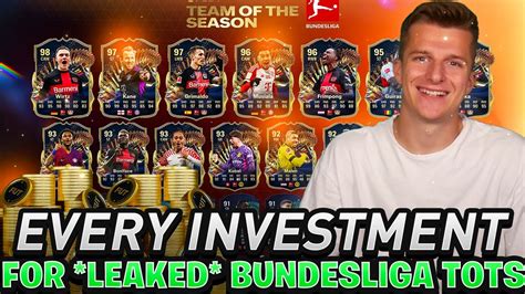 Every Investment For Leaked Bundesliga Tots Youtube