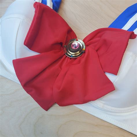 Hot Topic Sailor Moon Cosplay Bikini Swimsuit Top Siz Gem