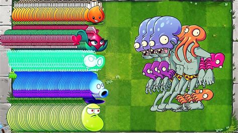 Plants Vs Zombies 2 All Plants Max Level Power Up Vs Octo Zombie YouTube