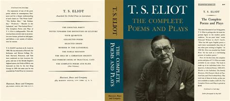 Complete Poems And Plays The T S Eliot