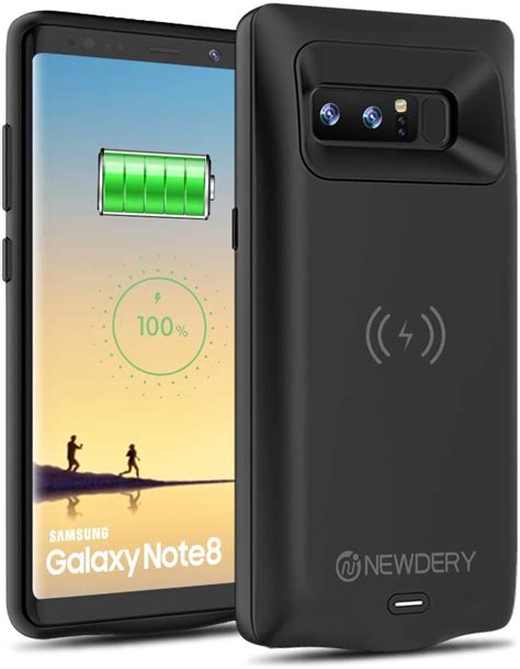 Newdery Upgraded Galaxy Note 8 Battery Case Qi Wireless