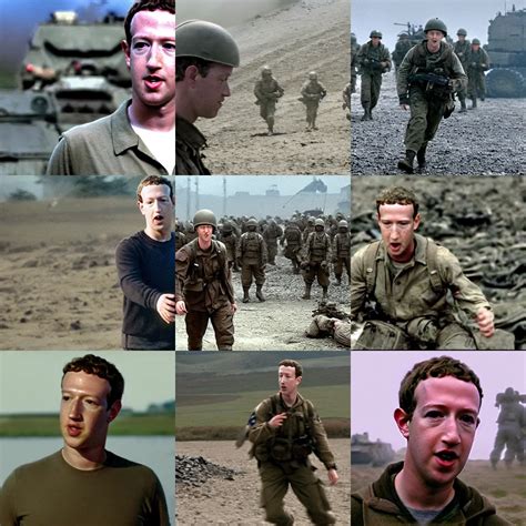 Movie Still Of Mark Zuckerberg In Saving Private Ryan Stable