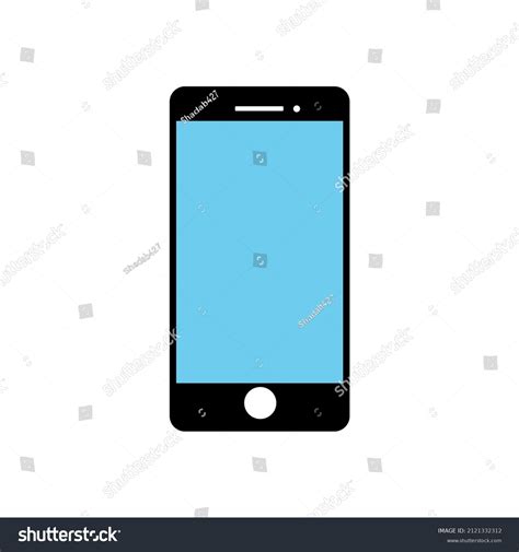 Simple Mobile Phone Clip Art Vector Stock Vector (Royalty Free ...