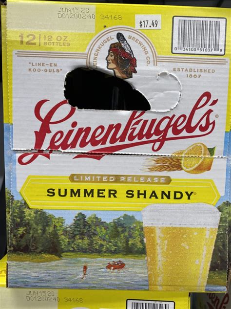 Leinenkugels Summer Shandy 12pk Bottle Perks Beer And Beverage