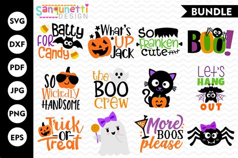 Halloween Bundle Svg Fall Cut Files 336447 Cut Files Design Bundles