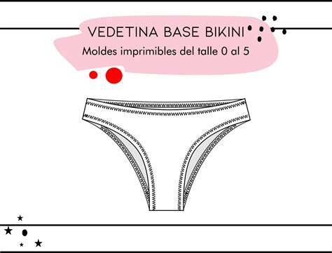 Molderia Imprimible Vedetina Base Bikini Moldes En Casa