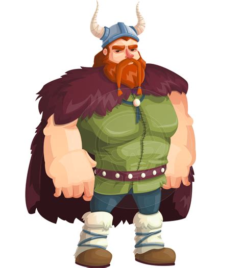 Bjorn Strong the Viking Vector Cartoon Character | GraphicMama