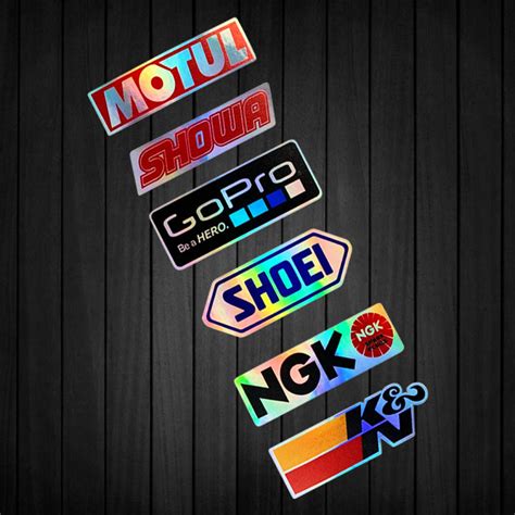 Rainbow Color Motul Showa Sticker For Honda Yamaha Kawasaki Suzuki