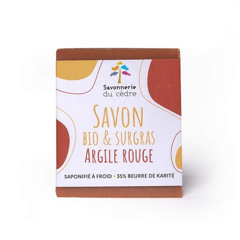 Savon Saponifi Froid L Argile Rouge Savon Surgras Bio