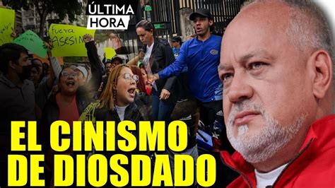 El Cinismo SIN LÍMITES de Diosdado Cabello YouTube