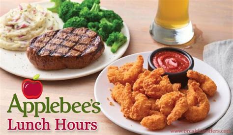 Applebees Lunch Hours Grill Bar Special Lunch Menu Breakfast Offers