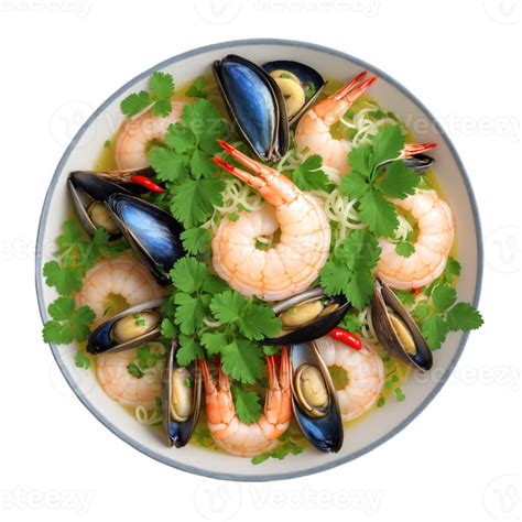 yam talay  spicy seafood salad   shrimp squid  mussels