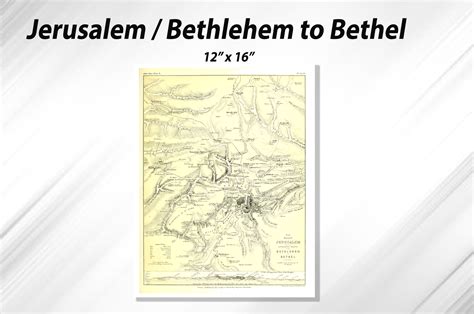 Map – Modern Jerusalem – Bethlehem to Bethel - Apostolic New Life ...