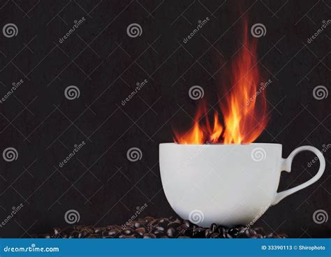 Fire Hot Coffee Stock Photos - Image: 33390113