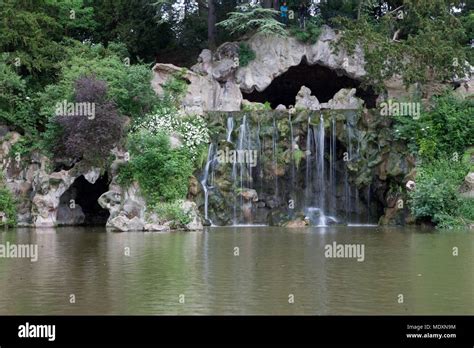 Paris Bois De Boulogne The Grande Cascade The Great Cascade Stock