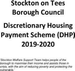 Stockton On Tees Borough Council Discretionary Housing Payment Scheme