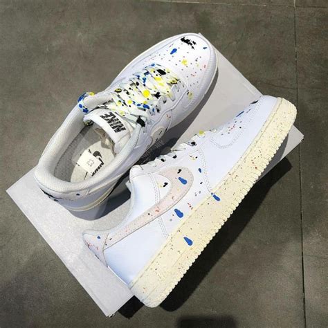 Jual NIKE AIR FORCE 1 LOW PAINT SPLATTER WHITE ORIGINAL NIKE 100