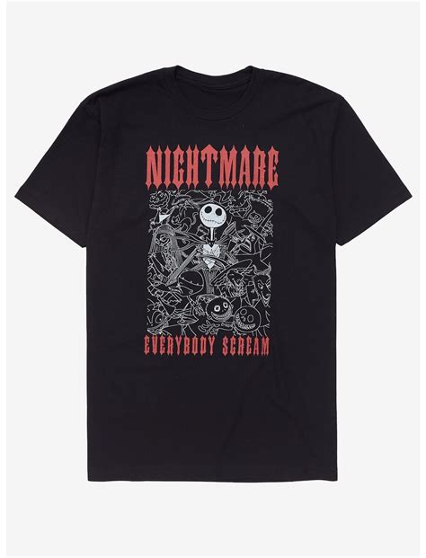 The Nightmare Before Christmas Everybody Scream T Shirt Hot Topic