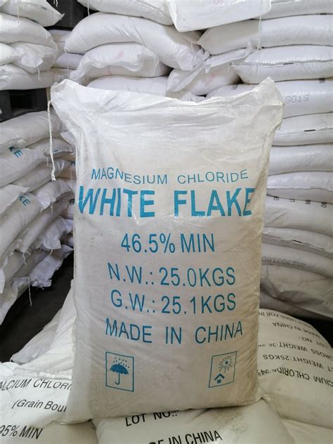 Industrial Grade Magnesium Chloride Flakes For Water Treatment